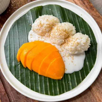 Mango Sticky Rice Shooters